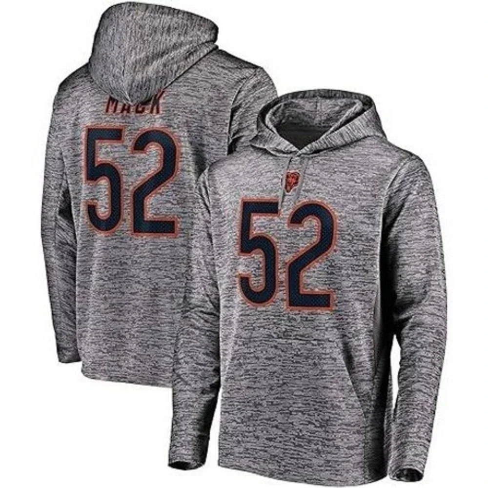 NFL Chicago Bears Khalil Mack #52 Pro Line Fanatics Hoodie Sweatshirt Size Small